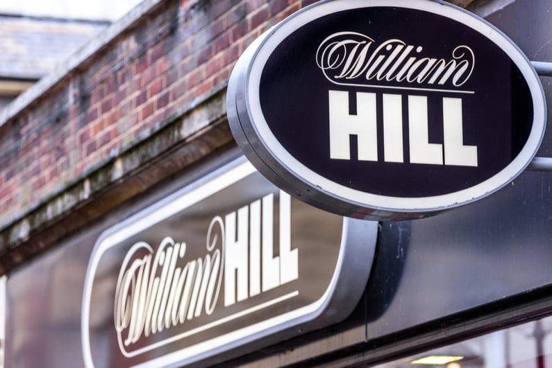 William Hill betting shop sign