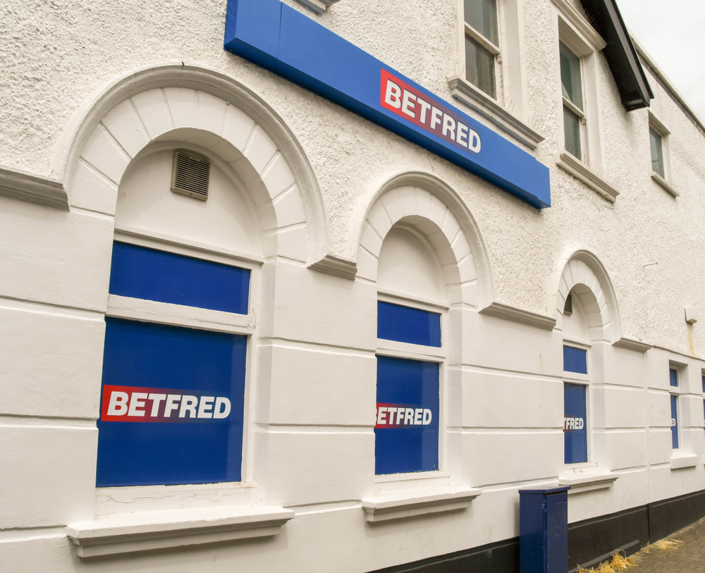 facade of Betfred betting shop