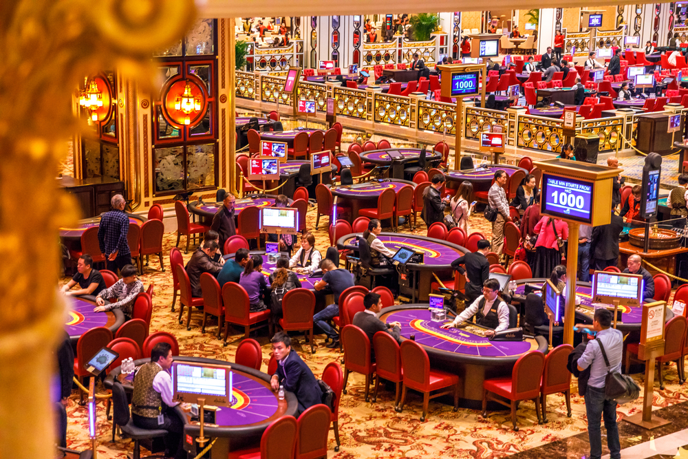 casino patrons at the Venetian in Macau