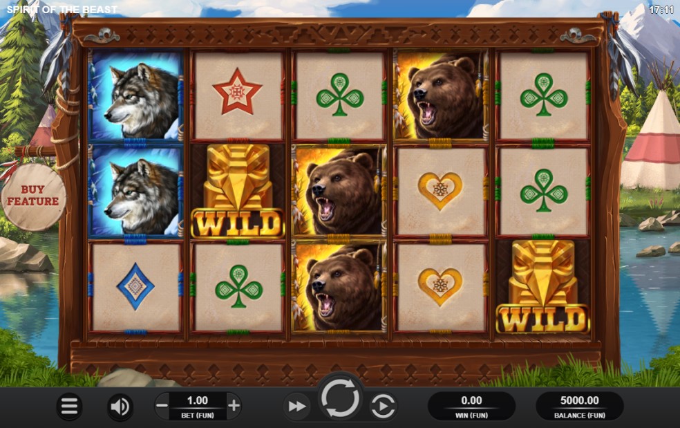 Spirit of the Beast slot reels by Relax Gaming