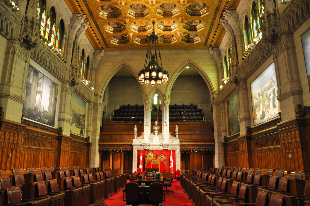 The Senate building in Ottawa, Canada